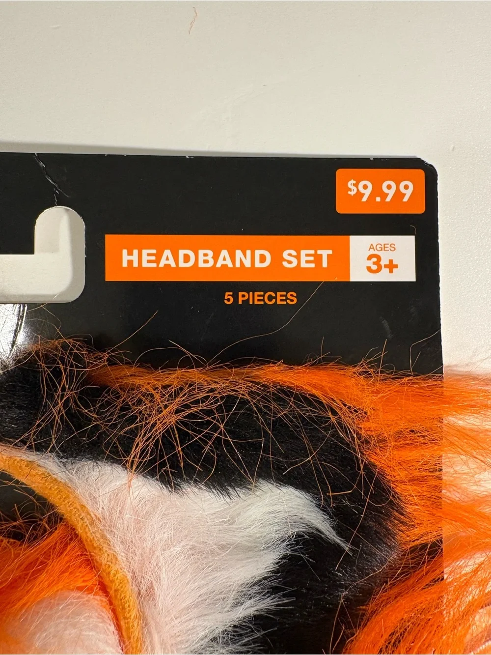 Orange & White Kids Headband Set